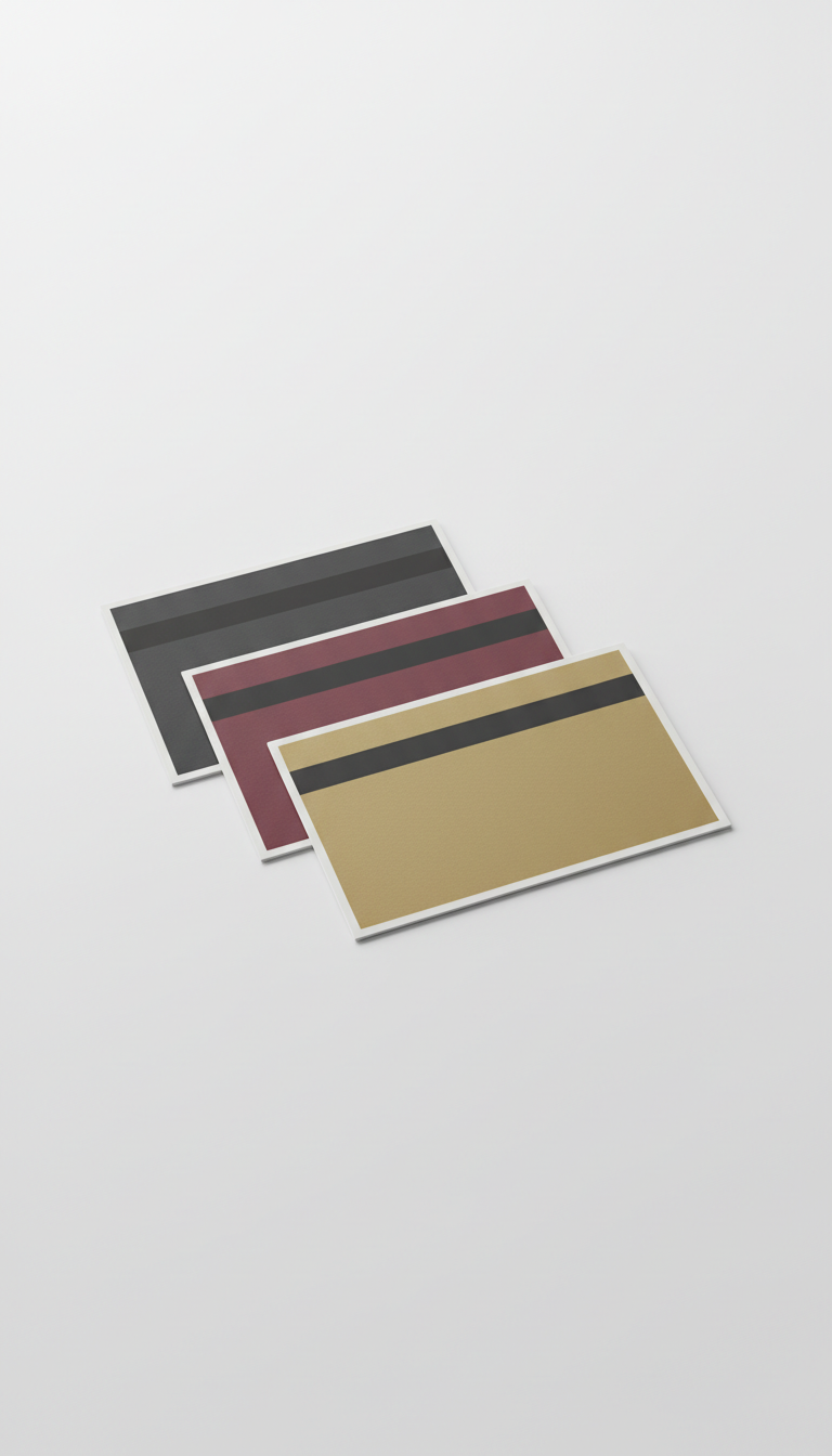 Set mockup de tarjetas con fondo oscuro
